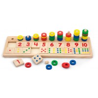 Дерев'яний набір для навчання Viga Toys Цифри та лічба (59072)