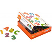 Набор магнитов Viga Toys Английский алфавит и цифры, 77 шт. (59429)