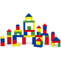 Набор кубиков Viga Toys Красочные деревянные блоки 50 шт, 3.5 см (59542)