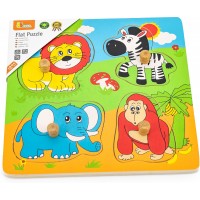 Деревянная рамка-вкладыш Viga Toys Зверята в Африке (59563)
