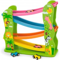Ігровий набір Viga Toys Дерев'яний автотрек з машинками (59610)