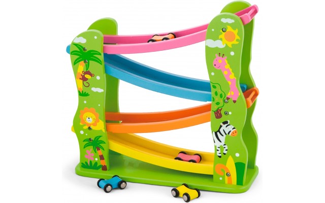 Ігровий набір Viga Toys Дерев'яний автотрек з машинками (59610)