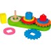 Дерев'яна іграшка Viga Toys Пірамідка-шестерні (59611) title=