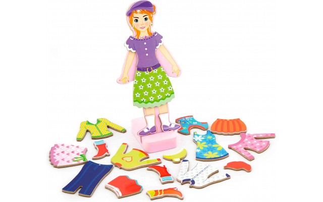 Набор магнитов Viga Toys Гардероб девочки (59652)