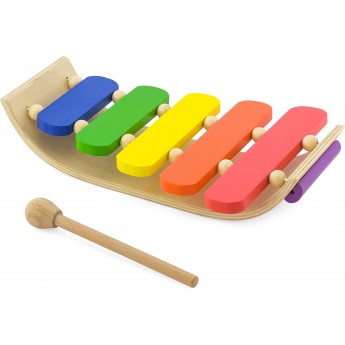 Музыкальная игрушка Viga Toys Деревянный ксилофон, 5 тонов (59771)