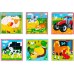 Дерев'яні кубики-пазл Viga Toys Ферма (59789) title=