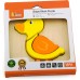 Дерев'яний міні-пазл Viga Toys Качечка (59929) title=