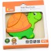 Дерев'яний міні-пазл Viga Toys Черепаха (59933) title=