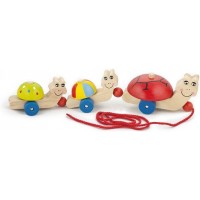 Дерев'яна іграшка Viga Toys Каталка черепашки (59949)