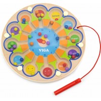 Розвивальна гра Viga Toys Магнітний лабіринт Годинник (59980)