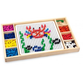 Дерев'яна настільна гра Viga Toys Мозаїка та лудо (59990)