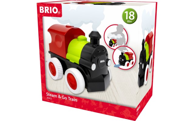 Іграшка для малюків BRIO Потяг з парою (30411)
