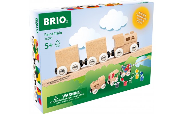 Ігровий набір BRIO Розфарбуй поїзд сам (36006)