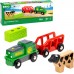 Игрушка поезд BRIO Ферма на батарейках (36018) title=