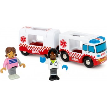 Игрушка машина скорой помощи BRIO для железной дороги (36035)