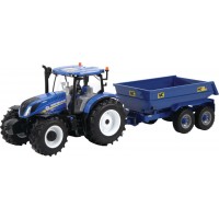 Іграшка модель Britains Трактор New Holland T6 з причепом NC Tilt 1:32 (43268)