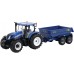Игрушка модель Britains Трактор New Holland T6 с прицепом NC Tilt 1:32 (43268) title=
