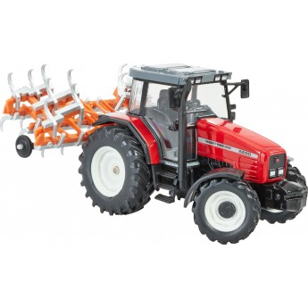 Іграшка модель Britains Трактор Massey Ferguson 6290 з культиватором 1:32 (43335)