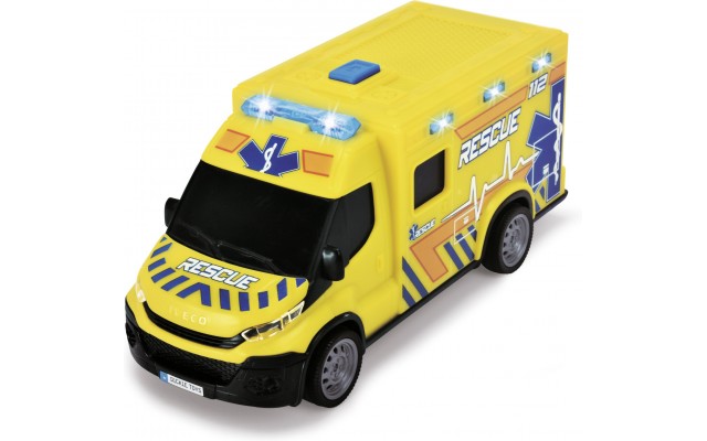 Іграшка Dickie Toys машинка Швидка допомога з ношами, звуком та свытлом 18 см (3713014)