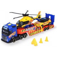 Ігровий набір Dickie Toys Транспортер-тягач рятувальних служб з машинкою, гелікоптером,  світло та звук (3717005)