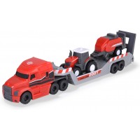 Игрушка тягач с трактором Massey Ferguson Dickie Toys Перевозчик фермерской техники 32 см (3735004)