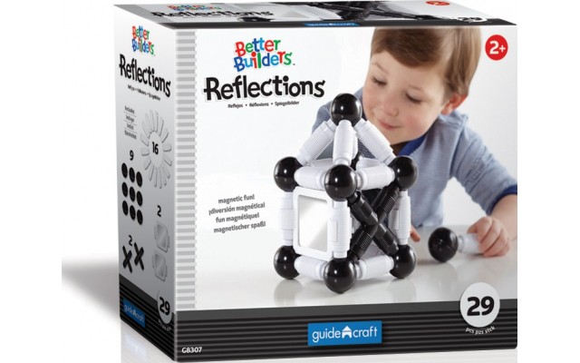 Магнитный конструктор Guidecraft Better Builders Reflections, 29 деталей (G8307)