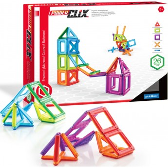 Магнитный конструктор Guidecraft PowerClix Frames, 26 деталей (G9199)-7619