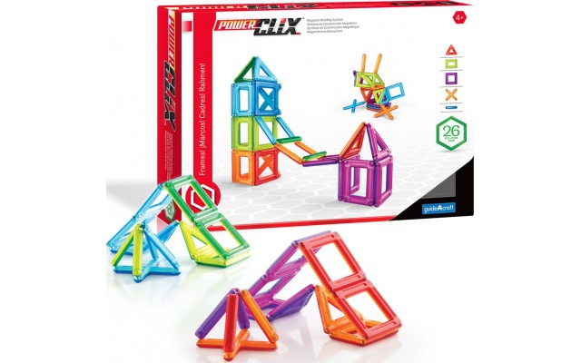 Магнитный конструктор Guidecraft PowerClix Frames, 26 деталей (G9199)-7619