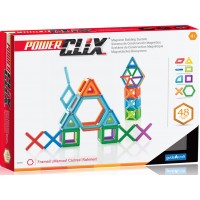 Магнітний конструктор Guidecraft PowerClix Frames, 48 деталей (G9200)