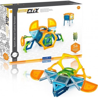 Магнитный конструктор Guidecraft PowerClix Explorer Series Космос, 54 детали (G9470)