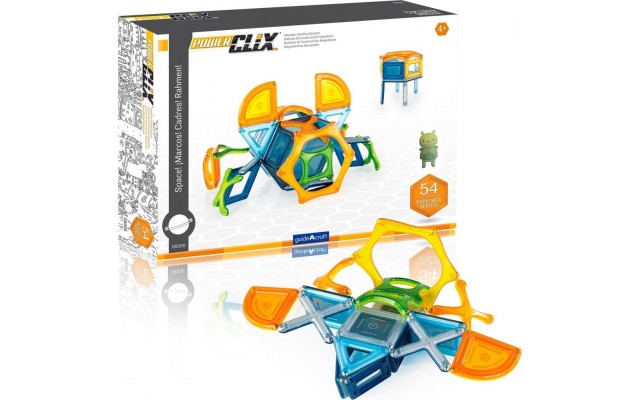 Магнитный конструктор Guidecraft PowerClix Explorer Series Космос, 54 детали (G9470)