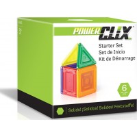 Магнитный конструктор Guidecraft PowerClix Solids Базовый набор, 6 деталей (G9481)