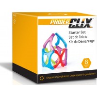 Магнітний конструктор Guidecraft PowerClix Organics Базовий набір, 6 деталей (G9482)