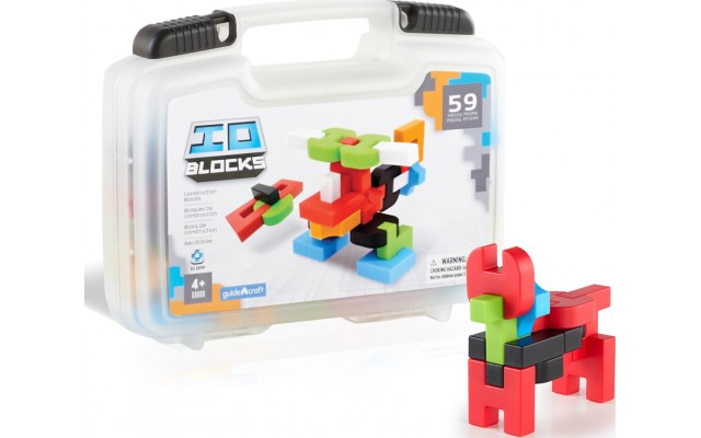 Конструктор Guidecraft IO Blocks Дорожный набор с дополненной 3d реальностью, 59 деталей (G9604)