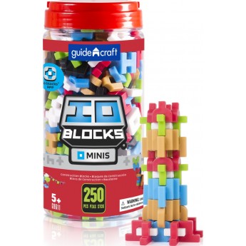 Конструктор Guidecraft IO Blocks Minis с дополненной 3d реальностью, 250 деталей (G9611)