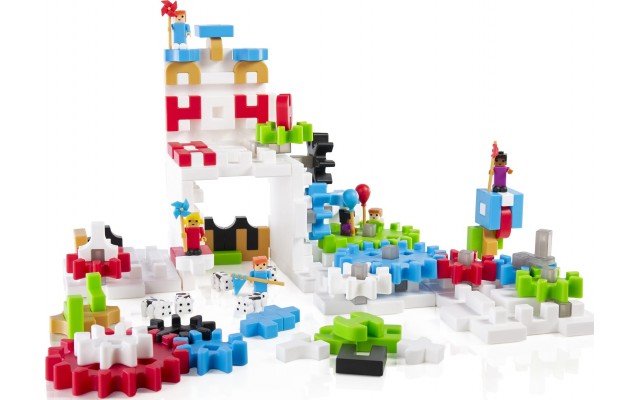 Конструктор Guidecraft IO Blocks Tabletop System с дополненной 3d реальностью, 118 деталей (G9640)