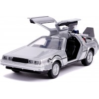 Коллекционная металлическая машинка Jada DeLorean DMC-12 Машина времени Назад в будущее-2 1:32 (253252003)