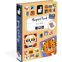 Магнитная развивающая книга Janod Микс животных (J02587)
