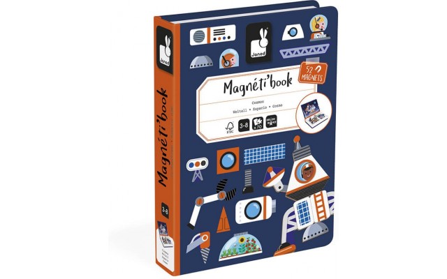 Магнитная развивающая книга Janod Космос (J02589)