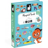 Магнитная развивающая книга Janod Спорт (J02596)
