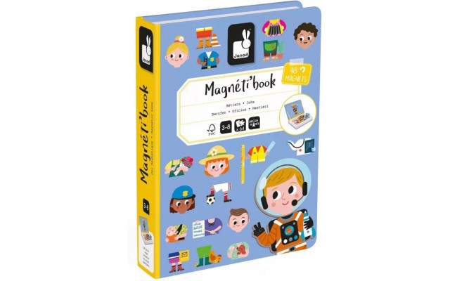 Магнитная обучающая книга Janod Профессии (J02597)