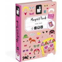Магнитная развивающая книга Janod Смешные лица – девочка (J02717)