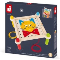 Развивающая игра из дерева Janod Шнуровка (J05064)