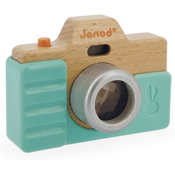 Деревянная игрушка Janod Фотоаппарат со звуком, вспышкой и калейдоскопом (J05381)