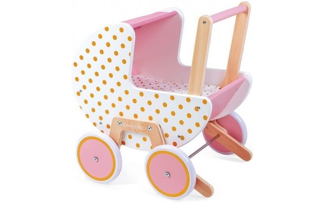 Деревянная коляска для кукол Janod Candy Chic (J05886)