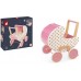 Деревянная коляска для кукол Janod Candy Chic (J05886) title=