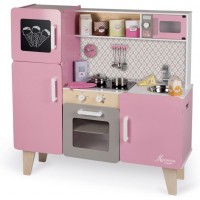 Дитяча дерев'яна кухня Janod Macaron maxi cooker зі світлом та звуком (J06571)
