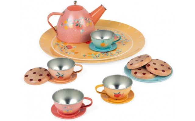 Игровой набор с посудкой Janod Чайный сервиз (J06596)