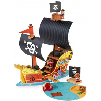 Игровой набор Janod Корабль пиратов 3D (J08579)