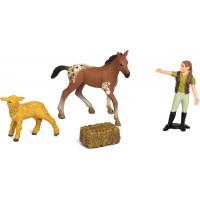 Набор фигурок Kids Team Ферма: жеребёнок, ягнёнок, фермерша (Q9899-T1_2)